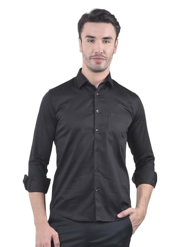 Image of Crimsoune Club Men's Sleek Style Black Shirt