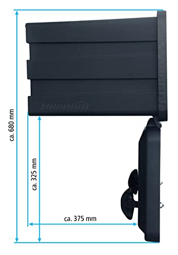 Skrzynka do przechowywania z tworzywa sztucznego, 750 x 350 x 450 mm, 65 l, domek ze stali nierdzewnej, skrzynka narzędziowa, skrzynka do zabudowy do pojazdów użytkowych, przyczep, skrzynka do