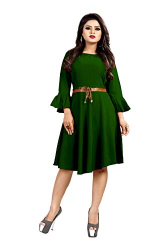Image of Women's Rayon Butterfly Sleeves Dresses