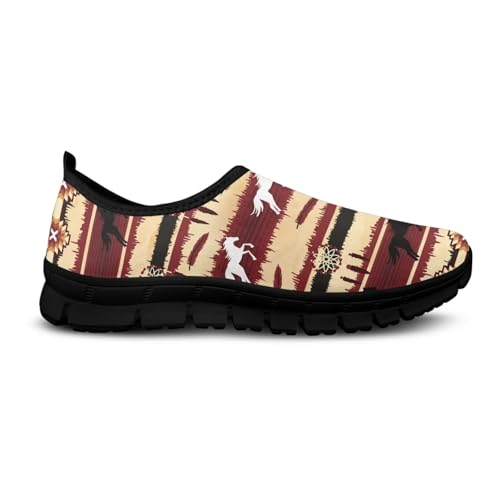 Ethnic Tribe Slip On Shoes for Men,Women Comfortable Leisure Slippers Elastic Black Outsole Walking Sneaker4