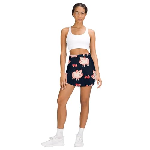 Mini jupe de course avec poche et short de sport intégré - 3