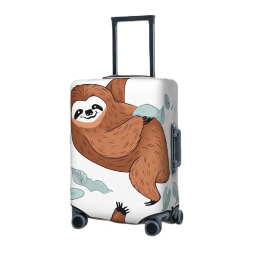 Travel Luggage Cover for Suitcase Elastic Suitcase Protector Brown Sloth Suitcase Covers Washable Suitcase Protective Cover Dust-proof Luggage Covers Fit 18-32 Inch Luggage - Main Image