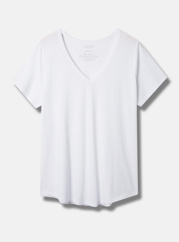 Torrid Women's Plus Size Girlfriend Signature Jersey Vneck Tee - Image 4