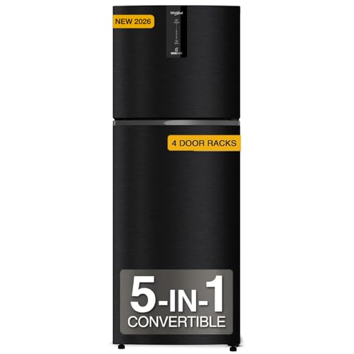 Image of Whirlpool 235 L 3 Star Frost-free inverter Double Door Refrigerator (IF INV 278 LUNAR BLACK(3S) CONV-Y, 2026 Model)
