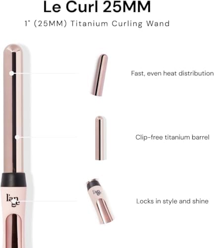 L'ANGE Hair Le Curl 25 MM Titanium Curling Wand — lifestyle photo