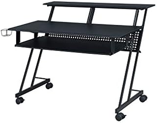 Acme Furniture Suitor Music Recording Studio Desk, Black