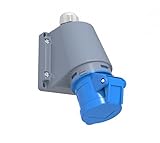 Schutzart IP44 CEE Caravan Wandsteckdose Steckdose Wanddose 16A 230V 3-polig 6h IP44 Camping Wohnwagen