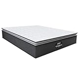 Colchão Molas Ensacadas Pillow Top Maxim Win Gazin Cinza/Branco - Suporta até 120Kg por Pessoa (Queen)