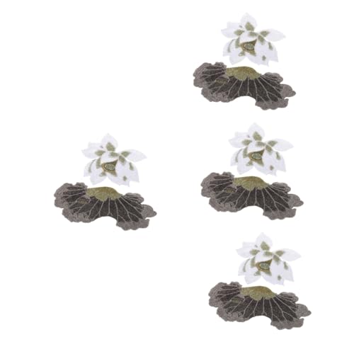 Appliques Brodées Pour Vêtements GALPADA aux Détails Floraux et Finitions Fils