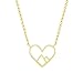 Produktbild Bella & Flores - Wanderlust-Kollektion (Herzhalskette mit Bergen, 18 Karat (750) Gelbgold (vergoldet))