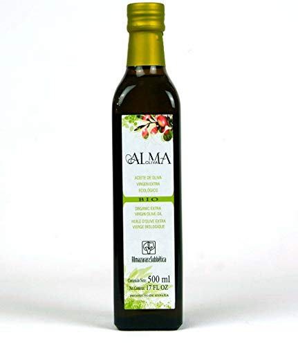 ALMAOLIVA Aceite de oliva virgen extra ecológico. Botella de 500 ml