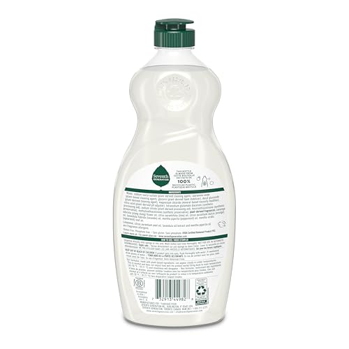 Seventh Generation Dish Soap Liquid, Fresh Lavender Scent, 19 fl oz, Pack of 6