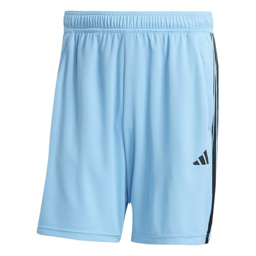 Image of adidas Tr-ES PIQ 3Sho Men Blue Training Shorts Size -