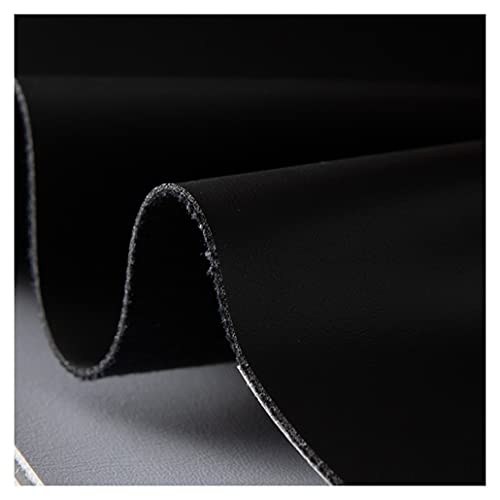 Similicuir pour meubles canapés et chaises tissu doux en cuir écologique noir vendu au mètre