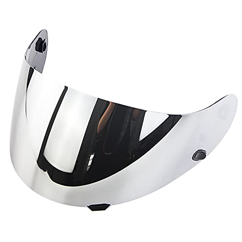 ヘルメットバイザー HJC HJ-09 CL-16/CL-17/CL-ST/CL-SP/CS-R1/CS-R2 フルフェイスヘルメット用 バイクヘルメットバイザー 1個入り メガネレンズ(Galvanic silver)