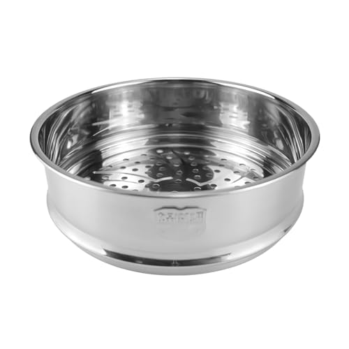 Stainless Steel Steamer 9 Inch Rice Cooker Steamer Basket Food for Rice Cooker Warming Kitchen Tableware (24cm)