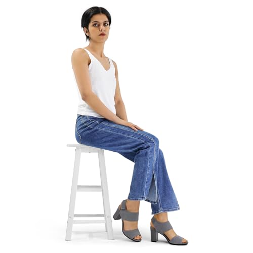 Image of mysoft Women's Chunky Block High Heels Slingback Open Toe Heeled Sandals | Casual Wide Width Fit, 3.3 Inch Heel, Elastic Knit Upper, Hook-And-Loop Atrap, Non-Slip Sole, Wedding Party Dress Shoes