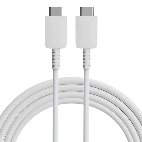 Image of 25W Type C To Type C Cable | White Data USB Cable for Galaxy | High Speed Data Transfer | Compatible with Samsung | Original Superfast Charging