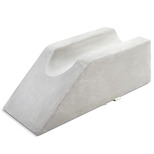 Oasisspace Leg Support And Elevation Pillow For Surgery, Swelling, Injury Or Rest - Memory Foam Leg Position Pillows For Knee, Ankle And Foot Injury Pain Relief - Improve Circulation - Washable Cover #TOP7