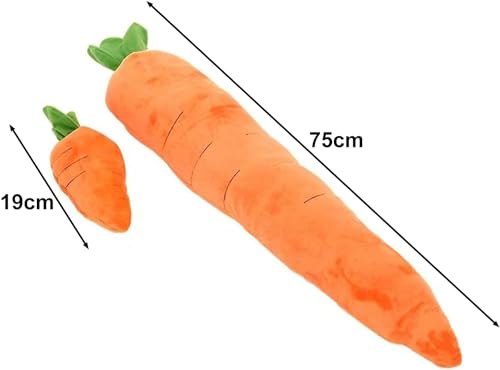 Best Pet Supplies Crinkle Dog Toy for Small, Medium, and Large Breeds, Cute Carrot with Soft Squeaker, Carrot Shape Pet Plush Toy with Sound, Bite-Resistant Soft Comfortable Dog Toys