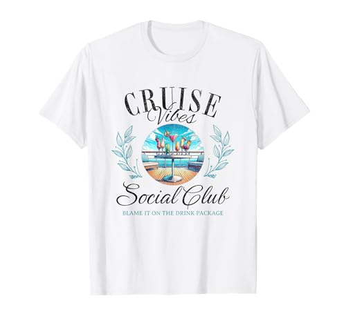 Cruise Vibes Social Club Taza para vacaciones familiares Cruise Life Camiseta