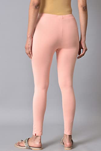 Image of W for Woman Women's Regular Fit High Rise Coral Cotton Jersey Tights
