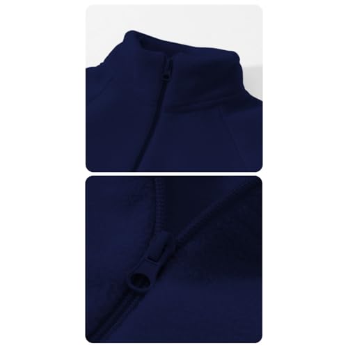 Teens Sherpa Fleece Jackets Boys Girls Full Zip Polar Jacket Fall Winter Mock Neck Warm Fuzzy Coat Outwear Pocket3