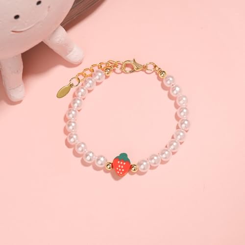 1st Birthday Girl Gifts, Berry First Birthday Decor 1 Year Old Girl Gifts Strawberry Decorations Bracelet for Girls Granddaughter Daughter Niece2