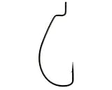 Gamakatsu 25 Pack EWG Offset Worm Hook (Black, 2)