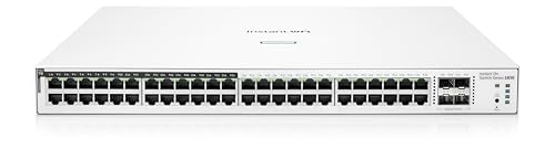 Image of HPE Networking Instant On Switch Series 1830 48-Port Gb Smart-Managed Layer 2 Ethernet Switch with PoE | 48x 1G | 4X SFP | 24x CL4 PoE (370W) | Fan-Less | US Cord (JL815A#ABA)