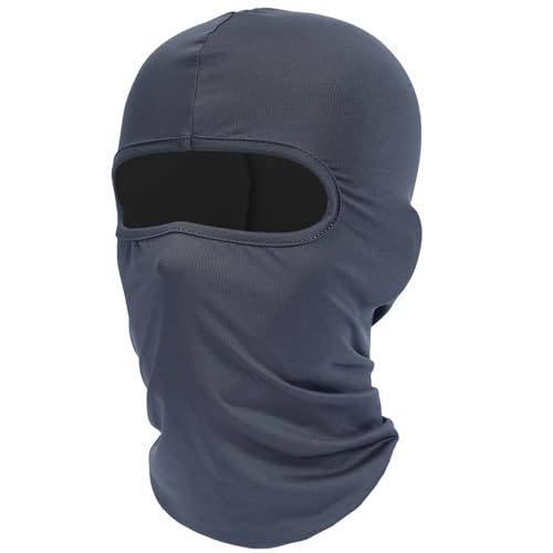 RLVYTA pasamontañas Máscara Facial Completa a Prueba de Viento de Secado rápido, Forro para Casco de Ciclismo, Caza, Deportes, Camping, esquí, Capucha, Sombrero Sombrero para Moto(Gray)