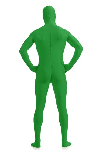 Image of ATHX Men's and Women's Spandex Open Face Bodysuit Costume Adult Stretchy Halloween Cosplay Body Suit Zentai Suit Outfits