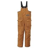 Striker Men's Trekker Durable Windproof Water-Resistant Insulated Outdoor Ice Fishing Bib with Sureflote Flotation Technology, Brown, X-Large
