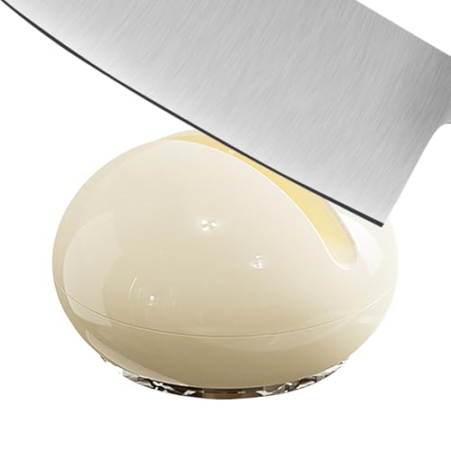 小型吸盤式研ぎ器 | キッチン用手動研ぎ器 - はさみと肉切り包丁用研ぎ石 | キッチン、ガーデン、シェフ、アウトドア、バーベキュー、肉、野菜、玉ねぎ用