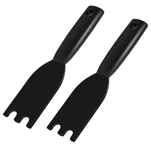 Dirvcp Heat-Resistant Nylon Grill Scraper - Designed for George Foreman Indoor Grills with Grooves Easy Cleaning Tool with Comfortable Grip (2PCS)