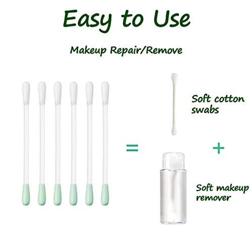 Bâtonnets de coton pour le démaquillage évitant les bavures de mascara grâce à la vitamine E