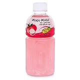 Mogu Mogu Fruit Juice with Nata De Coco, 10.82 oz (Pack of 24) (Lychee)