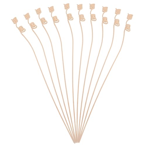PRETYZOOM 10pcs Natural Rattan Diffuser Sticks Fragrance Diffuser Rods Oil Absorption for Home Office Decor Elegant Release for Living Spaces