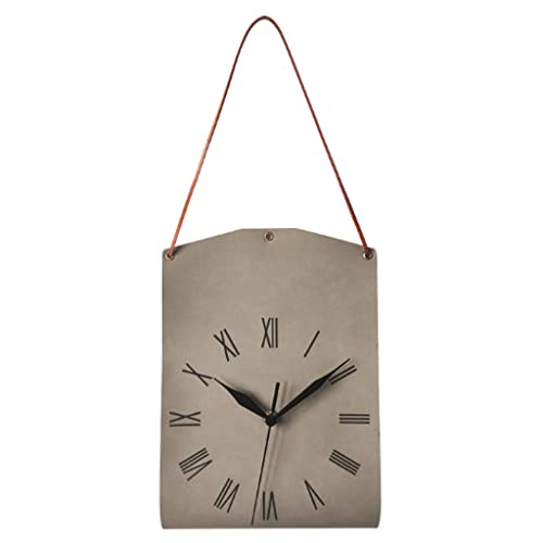 Horloge murale en forme de sac vintage rétro et silencieuse pour salon