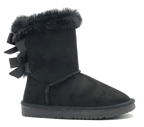 REDVOLUTION New Kids Classic Snow Boots Faux Fur Midcalf Outdoor Boots (Big Kid)