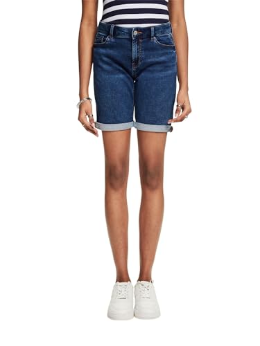 ESPRIT Damen 992ee1c309 Jeans Shorts, Blue Medium Washed, 31W EU