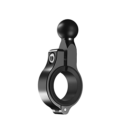 iMESTOU - Adapter montażowy do kierownicy 17 mm, aluminiowa, podstawa kulowa 17 mm, obrót o 360°, pasuje do kierownicy 22-32 mm i lusterka wstecznego
