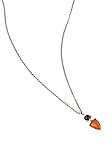 Crafted using sterling silver Elements Silver - 925 Sterling-Silber Silber Triangelschliff rot Ambre Grenat