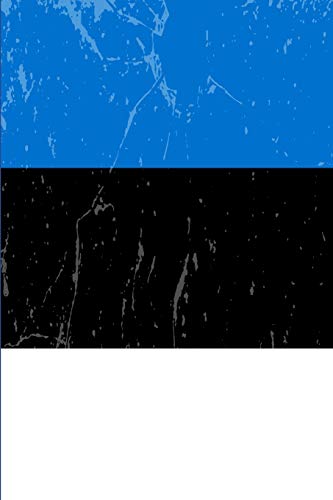 Estonia Flag Journal: Blank lined Notebook to write in