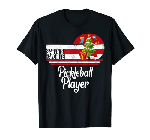 Suéter feo navideño favorito de Santa Pickleball Player Camiseta
