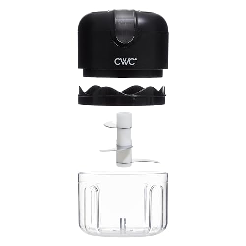 COOK WITH COLOR Wireless Food Chopper - Effortlessly Chop, Perfect for Garlic, Ginger, Herbs, Chili, Minced Meat, Onions, 8 Oz, Black - Image 4