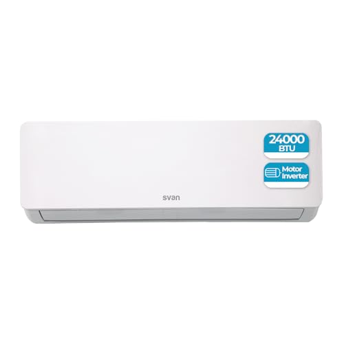 Svan Aire Acondicionado Split, 24000 BTU SAAS2401W. Bomba de Calor, Mando a Distancia, Temporizador, Clasificación Energética A++