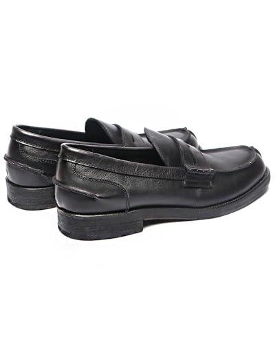 Loafers for Men - Penny Loafers in Genuine Leather | Split Toe Dress Shoes with Coin Slot Detail 1107-44