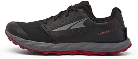 ALTRA Men's AL0A546Z Superior 5 Trail Running Shoe, Black/Red - 11 M US