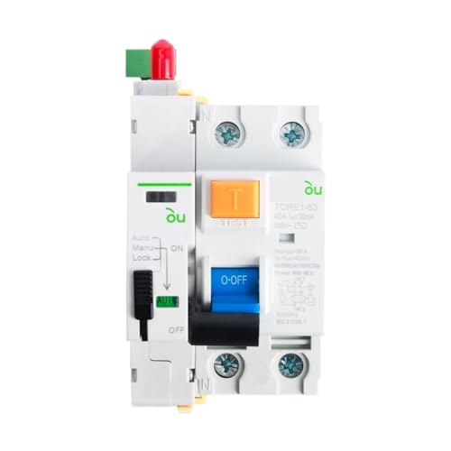 Disjoncteur différentiel automatique 2 pôles 30mA 6A interrupteur AC 220V